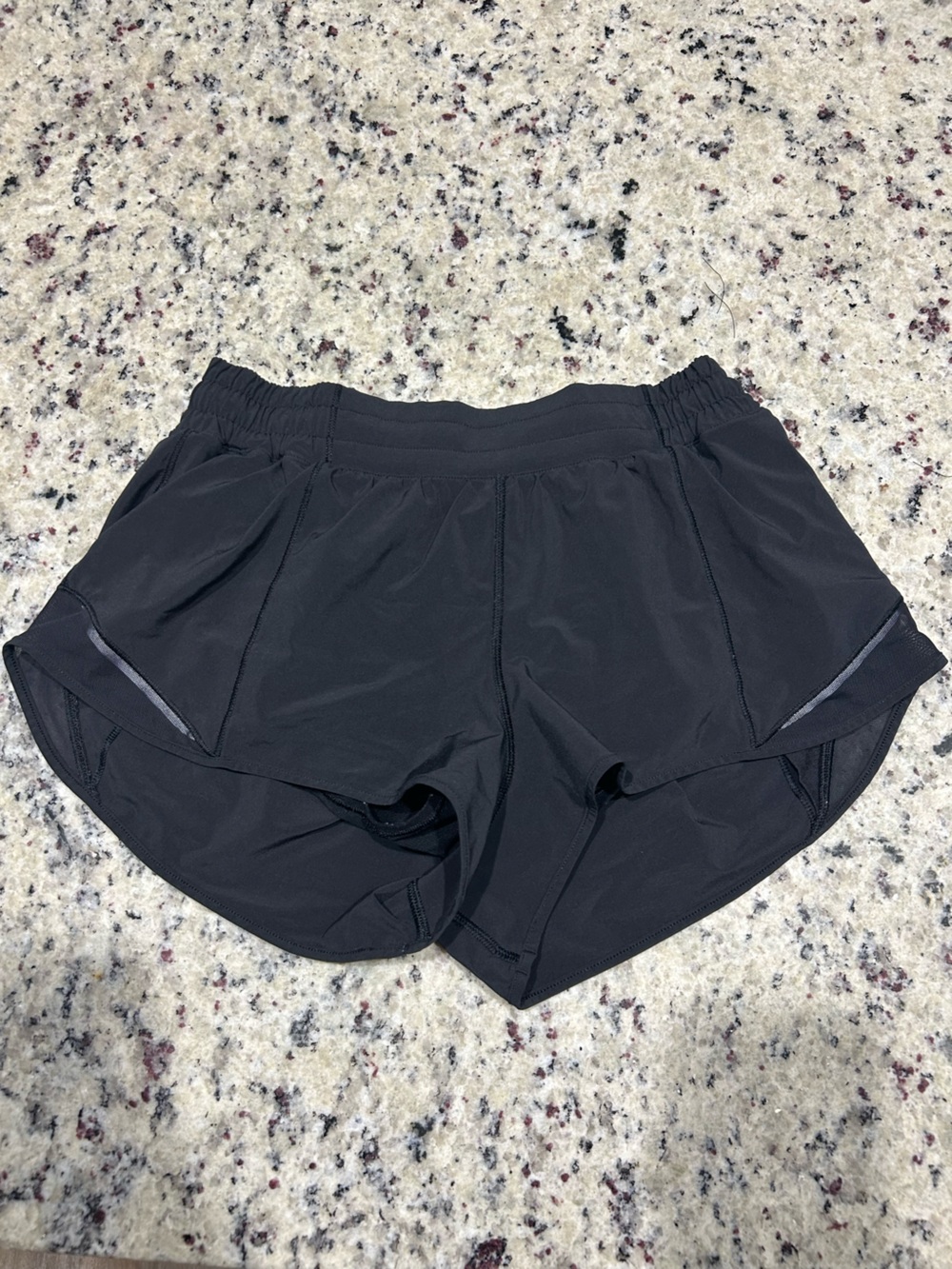 lululemon athletica Black womans hottie hot shorts Lightweight Training